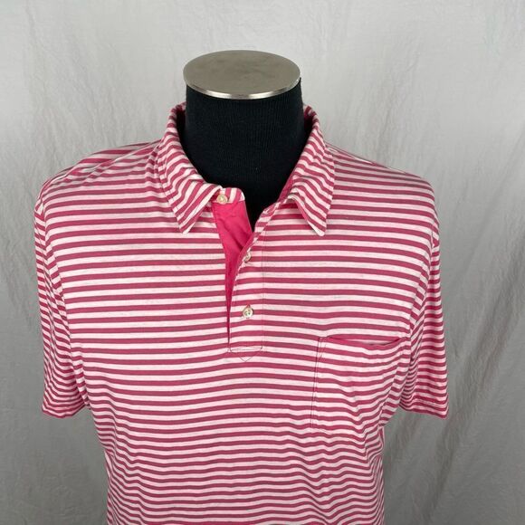Pete Millar Stripes Prima Cotton Polo Jersey - Mens M - Picture 4 of 6